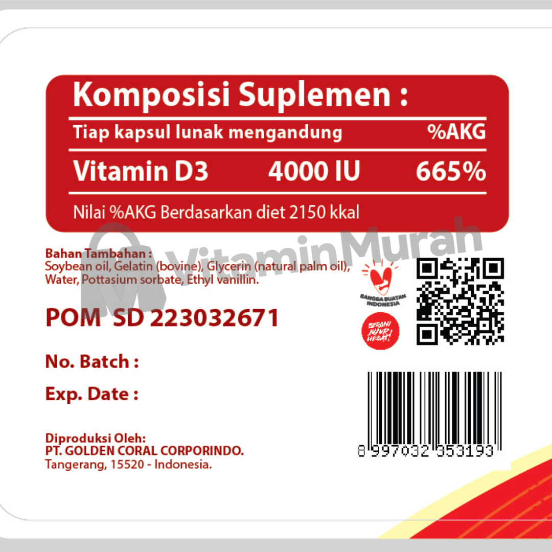 NATURE'S PRIDE VITAMIN D3 4000 IU - Gambar 2