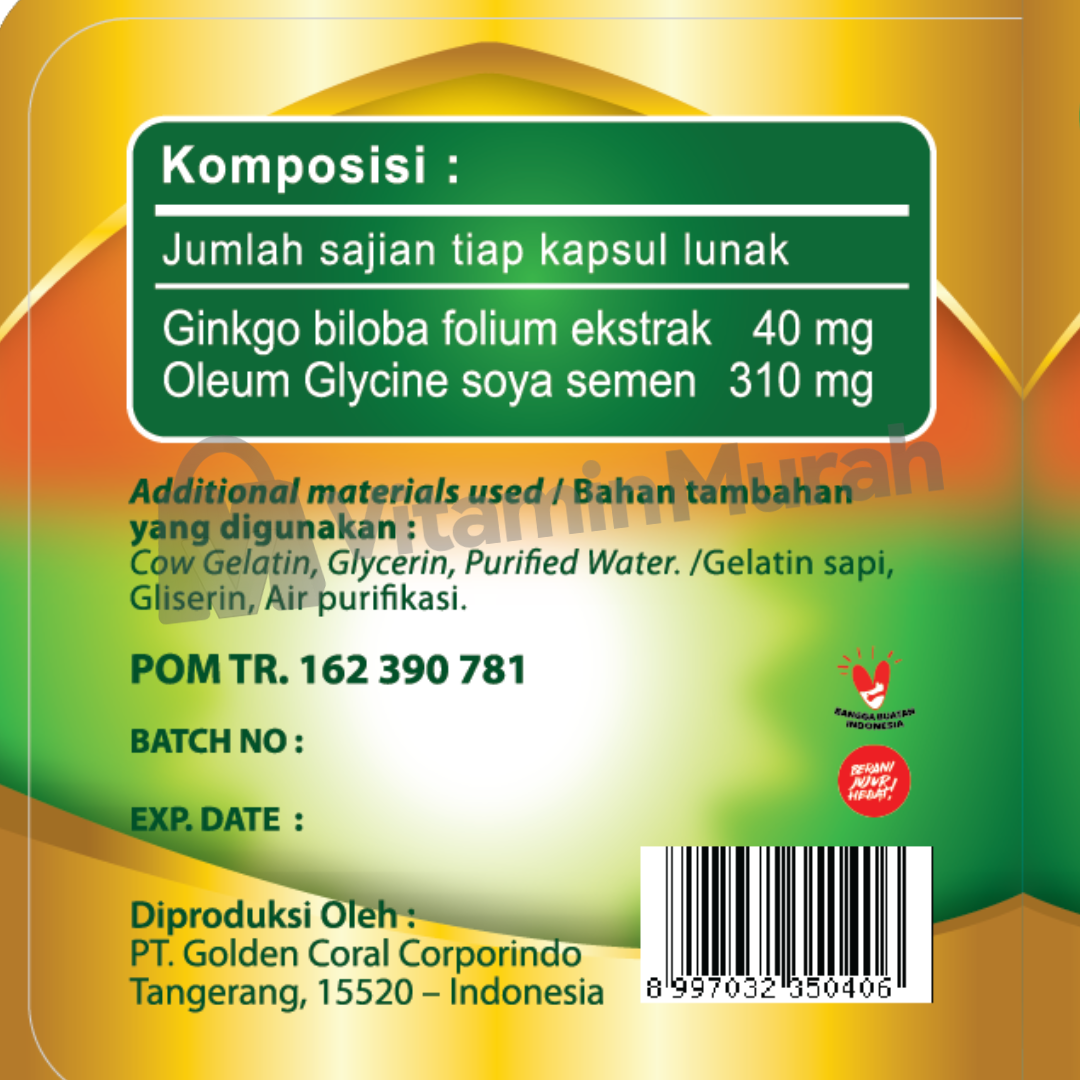 NATURE'S PRIDE GINKGO BILOBA 40MG - Gambar 2