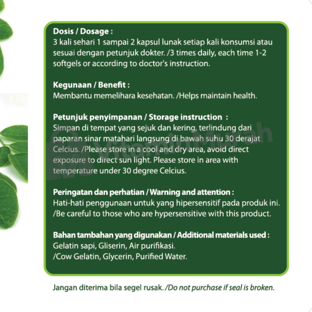 NATURE'S PRIDE EKSTRAK DAUN KELOR - Gambar 4