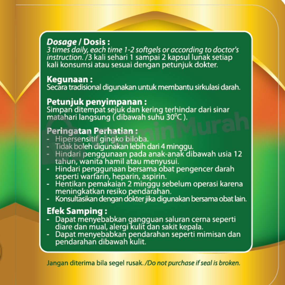 NATURE'S PRIDE GINKGO BILOBA 40MG - Gambar 4