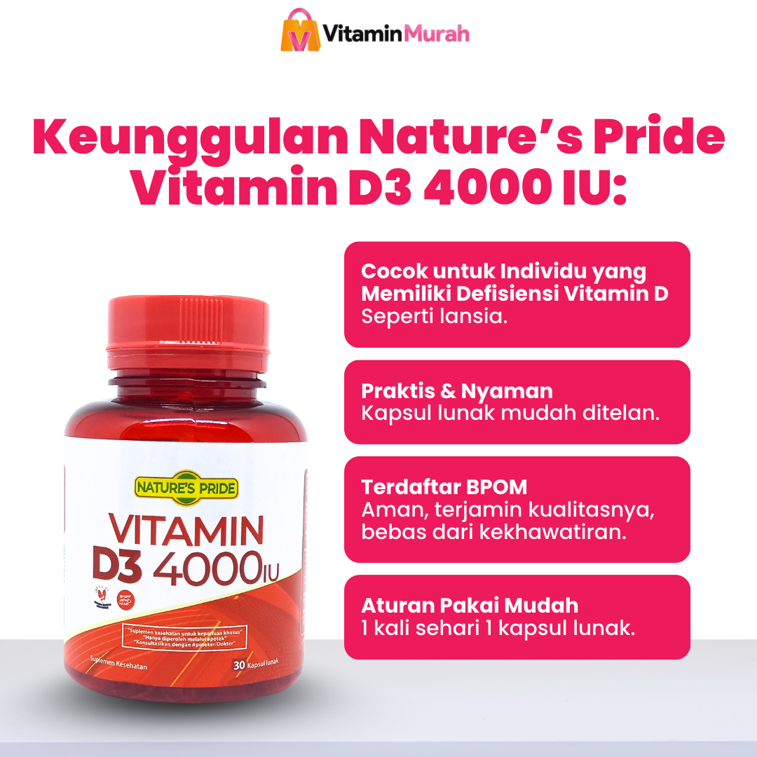 NATURE'S PRIDE VITAMIN D3 4000 IU - Gambar 6