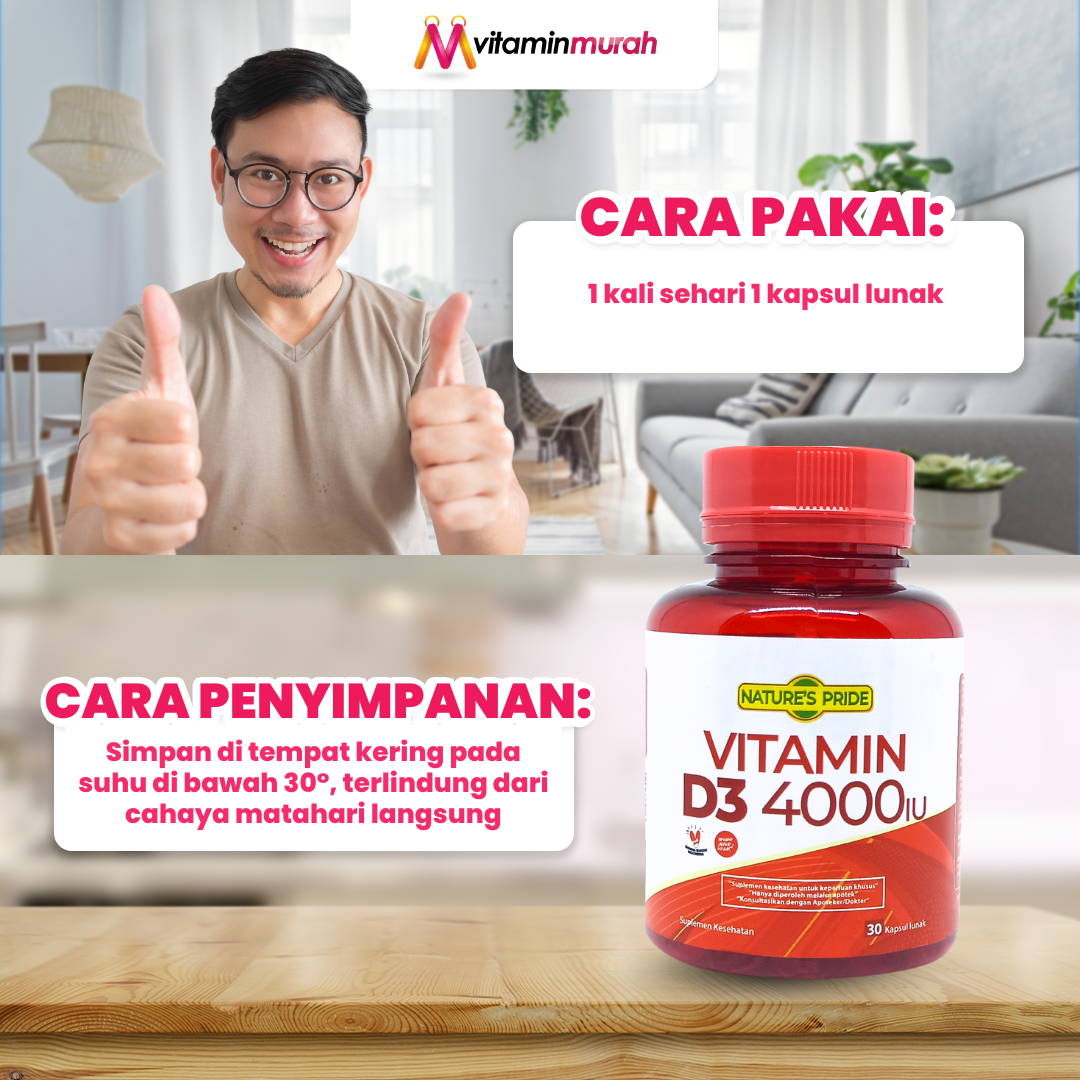 NATURE'S PRIDE VITAMIN D3 4000 IU - Gambar 7