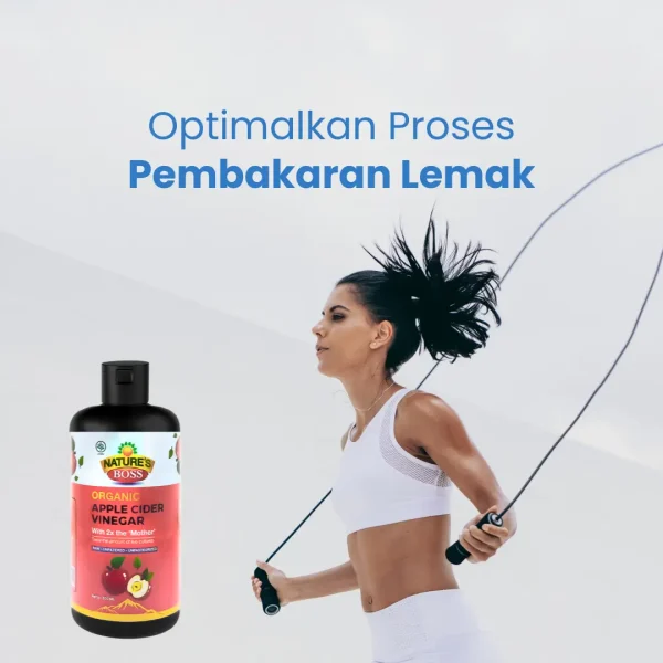 NATURE'S BOSS CUKA APPLE CIDER VINEGAR ORGANIC - Gambar 2