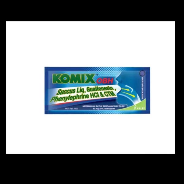 KOMIX SIRUP OBAT BATUK HITAM OBH 1 SACHET ISI 7ML