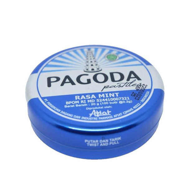 PAGODA PASTILES RASA MINT ISI 1 PSC 100 BUTIR