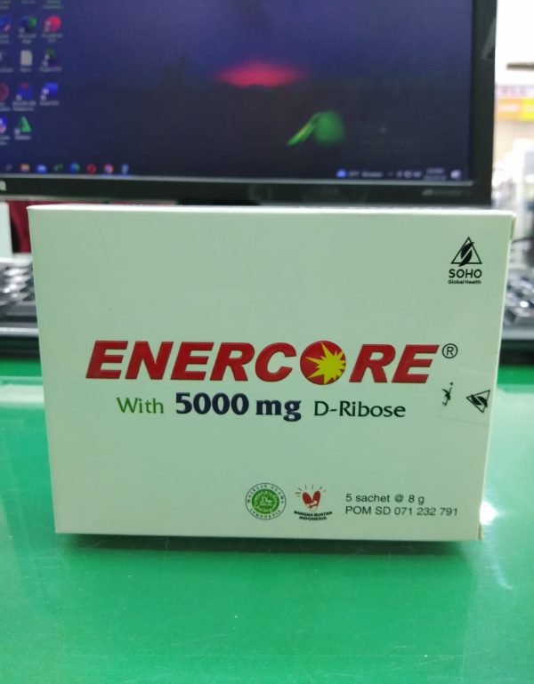 ENERCORE WITH 5000 MG D RIBOSE 1 BOX ISI 5 SACHET 8GR