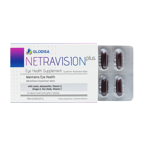 NETRAVISION PLUS MEMELIHARA KESEHATAN 1 BLISTER ISI 10 KAPSUL LUNAK