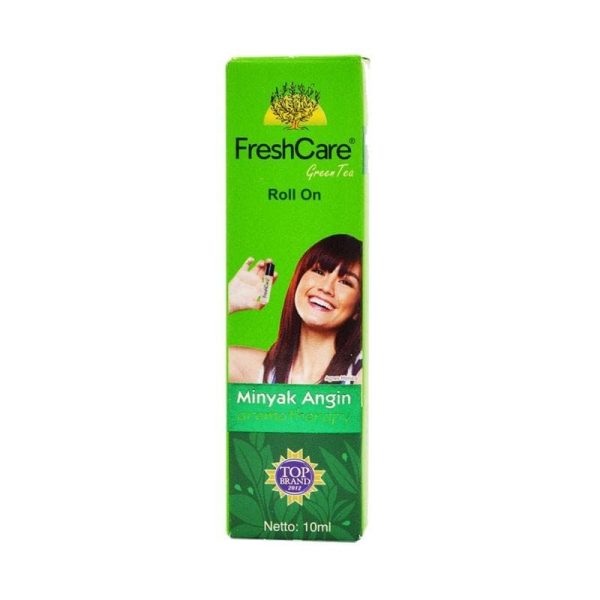 FRESH CARE GREEN TEA ROLL ON MINYAK ANGIN AROMATHERAPY ISI 10 ML