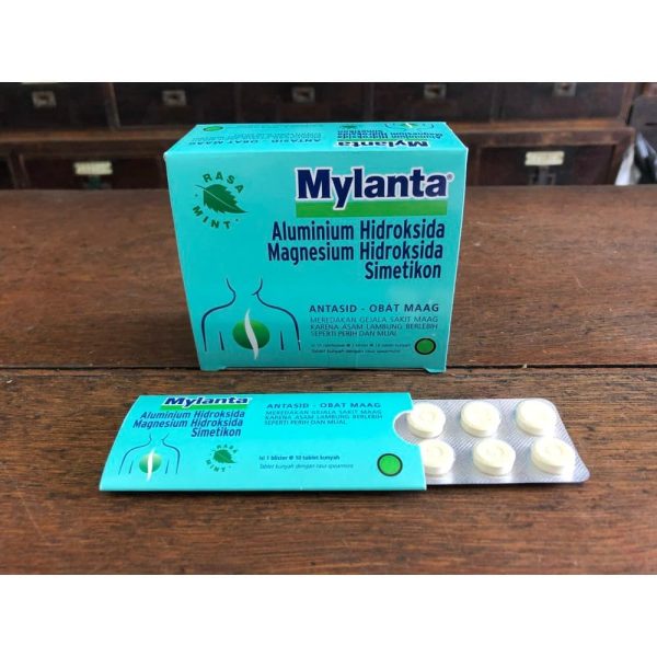 MYLANTA ANTASID OBAT MAAG ISI 10 TABLET