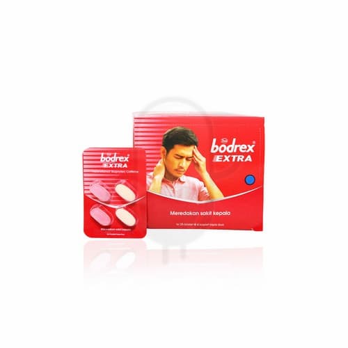 BODREX EXTRA MEREDAKAN SAKIT KEPALA ISI 4 KAPLET