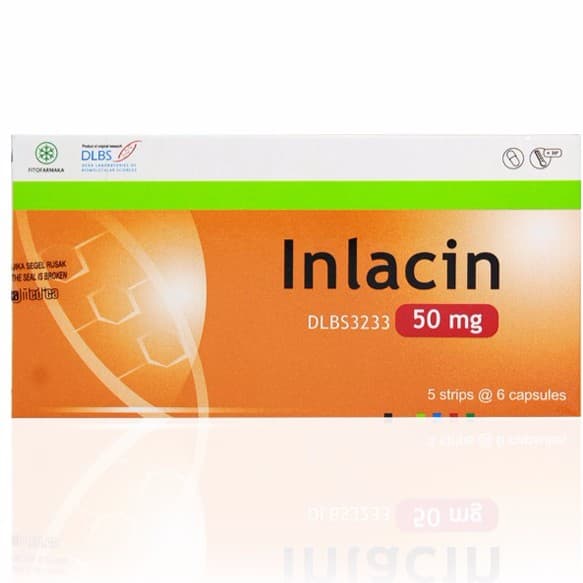 INLACIN 50MG 1 STRIP ISI 6 CAPSULES
