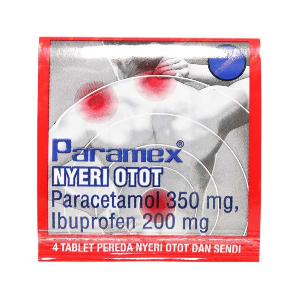 PARAMEX NYERI OTOT 1 AMPLOP ISI 4 TABLET