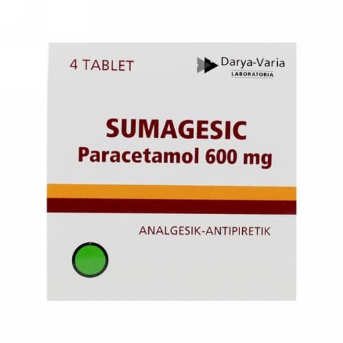 SUMAGESIC PARACETAMOL 600MG ISI 4 TABLET