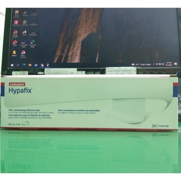 HYPAFIX LEUKOPLAST TAPE PLESTER UNTUK LUKA UKURAN 20 CM X 5M 1 BOX ISI 1 PCS