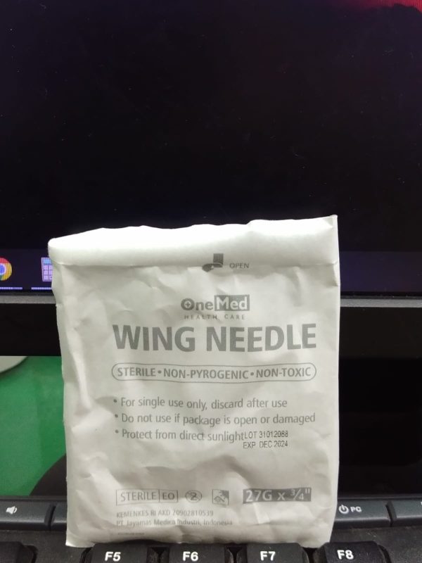 WING NEEDLE STERILE EO 27G X 34 DARI ONEMED 1 PCS