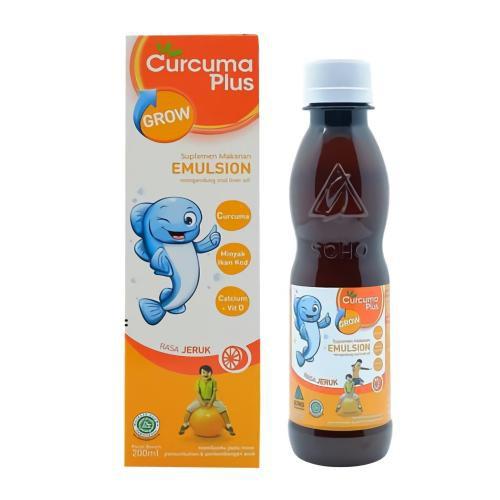 CURCUMA PLUS GROW EMULSION ISI 200 ML RASA JERUK