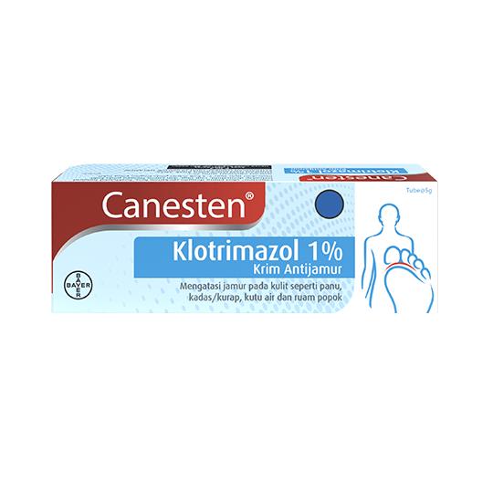 CANESTEN KLOTRIMAZOL 1  KRIM ANTIJAMUR ISI 5 GR