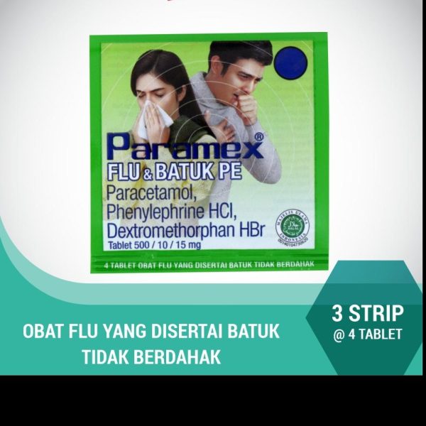 PARAMEX FLU DAN BATUK PE 1 LEMBAR ISI 4 TABLET