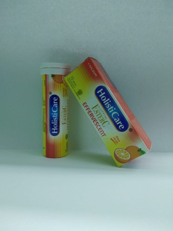 EFFERVESCENT ESTER C HOLISTICARE 1 TUBE ISI 10 TABLET RASA JERUK