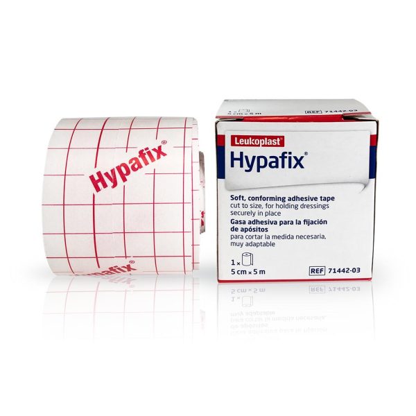 HYPAFIX LEUKOPLAST 5 CM X 5 M ADHESIVE TAPE PLESTER FLEXIBLE UNTUK LUKA ISI 1 PCS