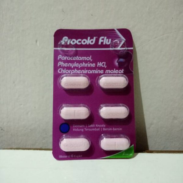 PROCOLD FLU OBAT DEMAM SAKIT KEPALA ISI 6 KAPLET