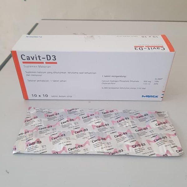 CAVIT  D3 SUPLEMEN KESEHATAN 1 LEMBAR ISI 10 TABLET