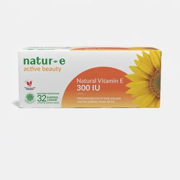 NATUR E 300 IU DAILY NOURISHING NATURAL VITAMIN E 1 BOX ISI 32 KAPSUL LUNAK