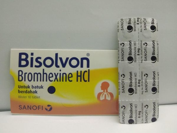 BISOLVON UNTUK BATUK BERDAHAK 1 BLISTER ISI 10 TABLET
