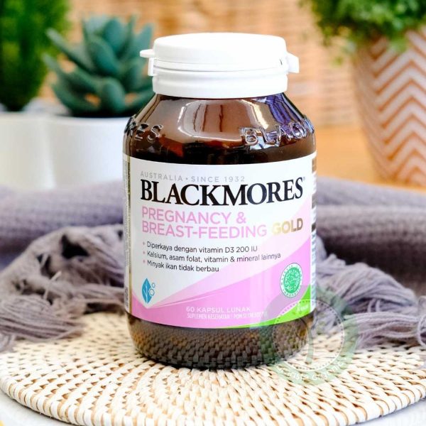 PREGNANCY BLACKMORES  BREASTFEEDING GOLD ISI 60 KAPSUL LUNAK DEWASA