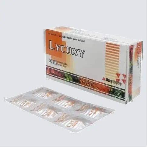 LYCOXY 1 STRIP ISI 6 KAPLET SALUT SELAPUT SUPLEMEN MAKANAN