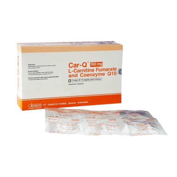 CAR Q 100 MG 1 STRIP ISI 10 TABLET
