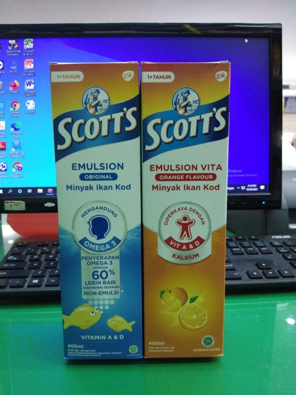 SCOTTS EMULSION VITA MINYAK IKAN KOD ISI 400 ML