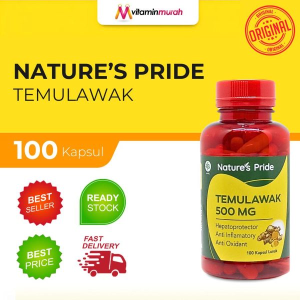 NATURES PRIDE TEMULAWAK 500MG ISI 100 KAPSUL LUNAK  SUPLEMEN KESEHATAN