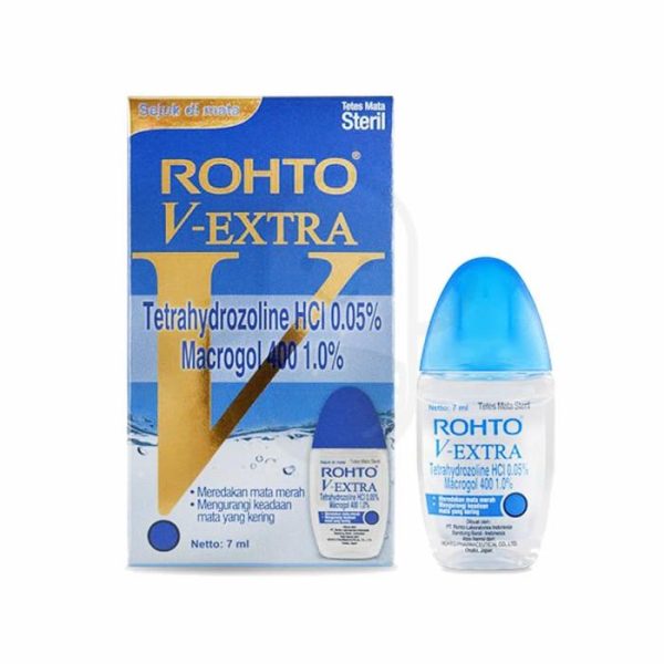 ROHTO V EXTRA MEREDAKAN MATA MERAH MENGURANGI MATA KERING ISI 7 ML