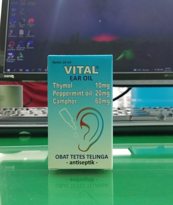 VITAL EAR OIL OBAT TETES TELINGA ANTISEPTIK ISI 10 ML