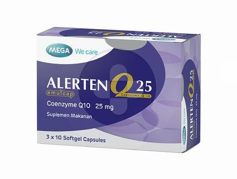 ALERTEN Q25 1 BOX ISI 30 SOFTGEL CAPSULES DARI MEGA WE CARE
