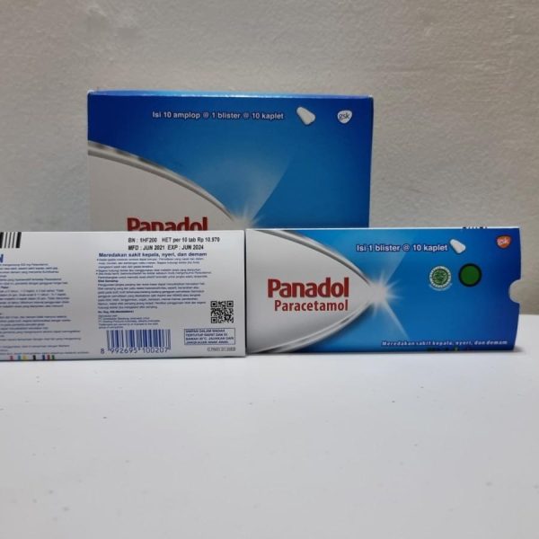 PANADOL PARACETAMOL MEREDAKAN SAKIT KEPALA NYERI DAN DEMAM 1 STRIP I