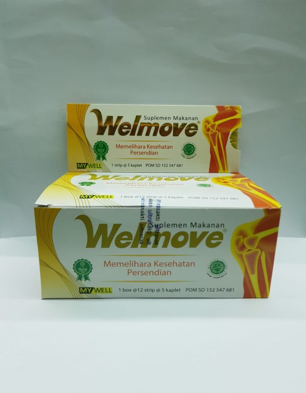 WELMOVE SUPLEMEN MAKANAN 1 STRIP ISI 5 KAPLET DARI MYWELL
