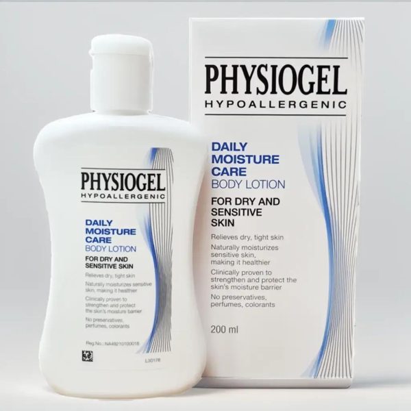 PHYSIOGEL DAILY MOISTURE CARE BODY LOTION FOR DRY  SENSITIVE SKIN ISI 200 ML