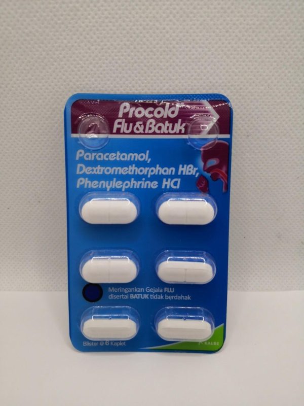 PROCOLD FLU DAN BATUK 1 BLISTER ISI 6 KAPLET
