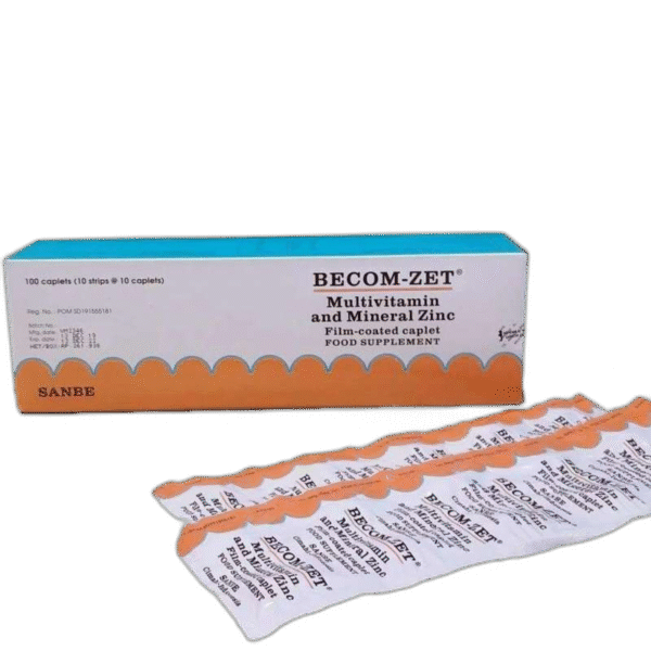 BECOMZET MULTIVITAMIN DAN MINERAL ZINC 1 LEMBAR ISI 10 KAPLET