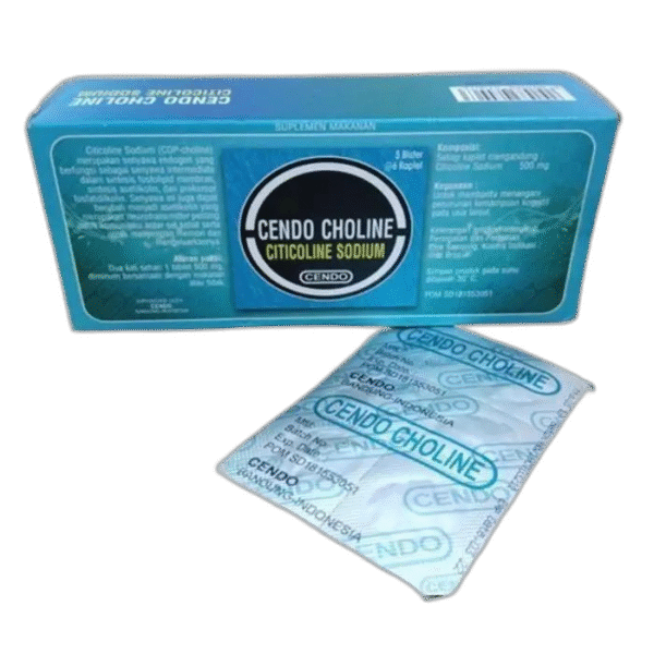 CENDO CHOLINE CITICOLINE SODIUM 500MG 1 BOX ISI 5 BLISTER  6 KAPLET