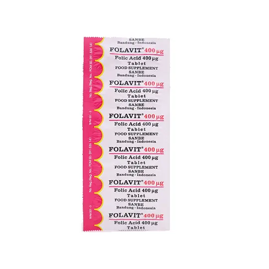 FOLAVIT 400 UG FOLIC ACID ISI 10 TABLET