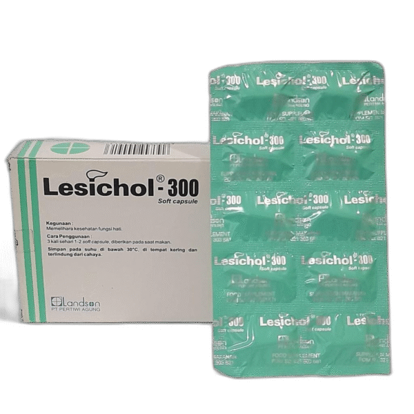 LESICHOL 300 MG 1 LEMBAR ISI 10 SOFT CAPSULE