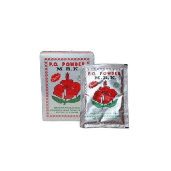 MBK POWDER SILVER 1 BOX ISI 12 BUNGKUS
