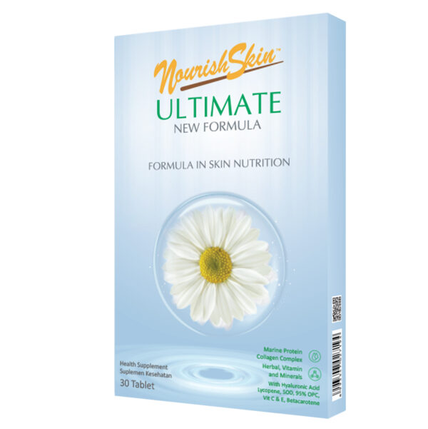 NOURISH SKIN ULTIMATE FORMULA IN SKIN NUTRITION ISI 30 TABLET DARI PHAROS