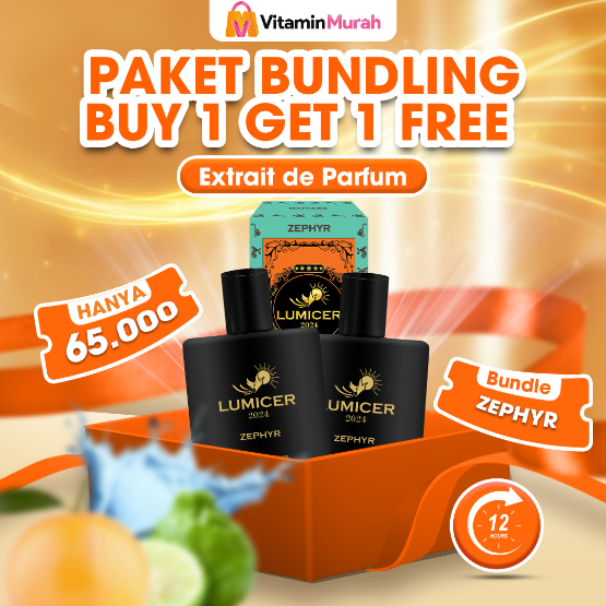 LUMICER ZEPHYR PARFUM – PAKET HEMAT 2 BOTOL | EXTRAIT DE PARFUM | WANGI TAHAN LAMA