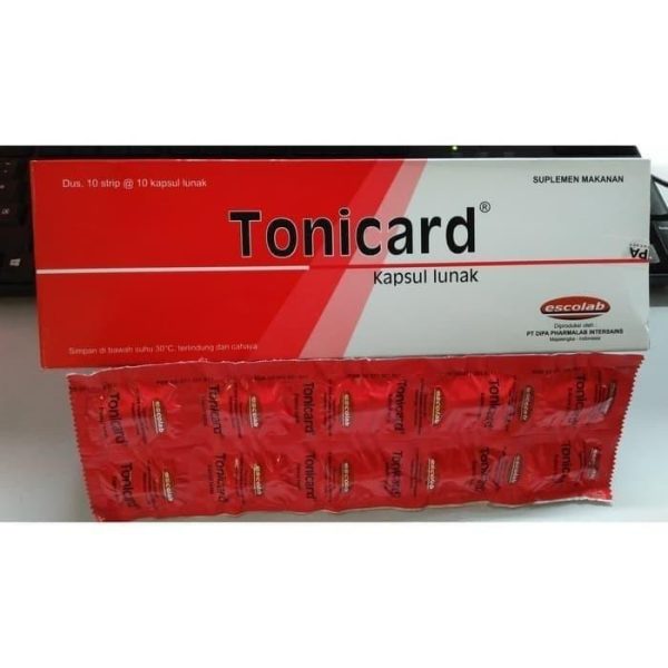TONICARD SUPLEMEN KESEHATAN UNTUK JANTUNG ISI 10 KAPSUL LUNAK