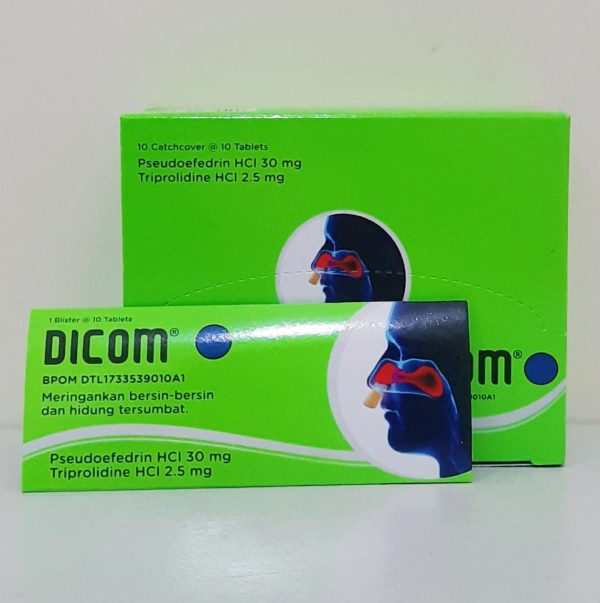DICOM MERINGANKAN BERSINBERSIN DAN HIDUNG TERSUMBAT ISI 10 TABLET