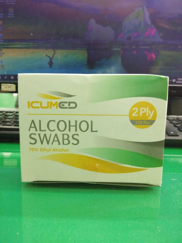ALKOHOL SWAB  KAPAS ALKOHOL  TISSUE ALKOHOL  2 PLY  ICUMED ISI 100